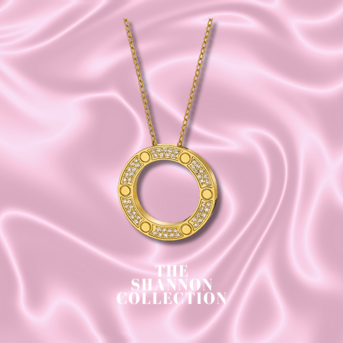 ‘ICY GLACIER' 18K GOLD PLATED STAINLESS STEEL NECKLACE