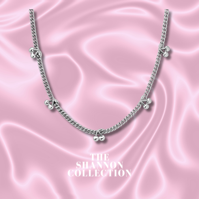 'BABY CHERRY’ STAINLESS STEEL NECKLACE