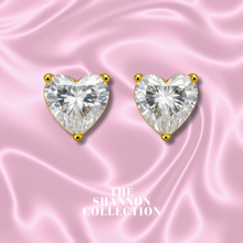 Load image into Gallery viewer, ‘HEART OF THE OCEAN’ 18K GOLD PLATED STAINLESS STEEL EARRINGS
