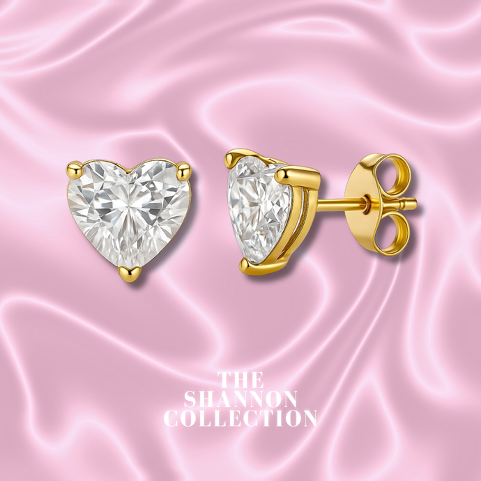 ‘HEART OF THE OCEAN’ 18K GOLD PLATED STAINLESS STEEL EARRINGS