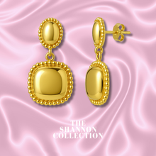 Load image into Gallery viewer, &#39;VINTAGE DROP’ 18K GOLD PLATED STAINLESS STEEL EARRINGS

