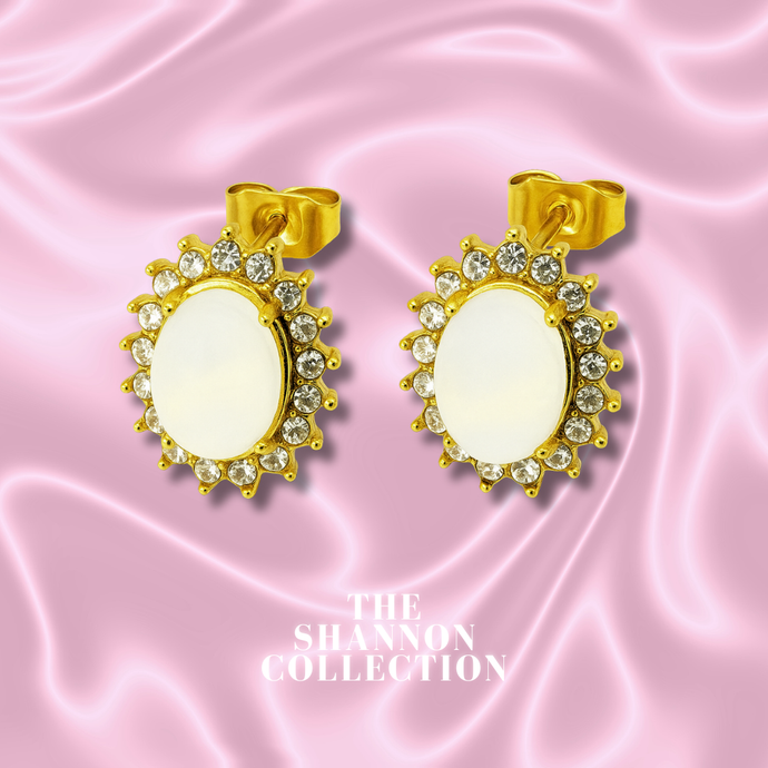 'ROYAL RAPUNZEL' 18K GOLD PLATED STAINLESS STEEL EARRINGS