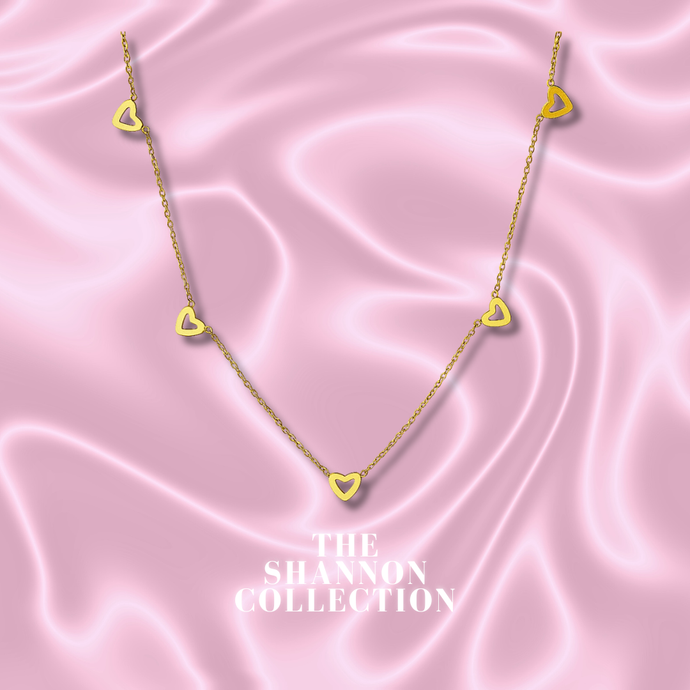 ‘ALL THE LOVE’ 18K GOLD PLATED STAINLESS STEEL NECKLACE