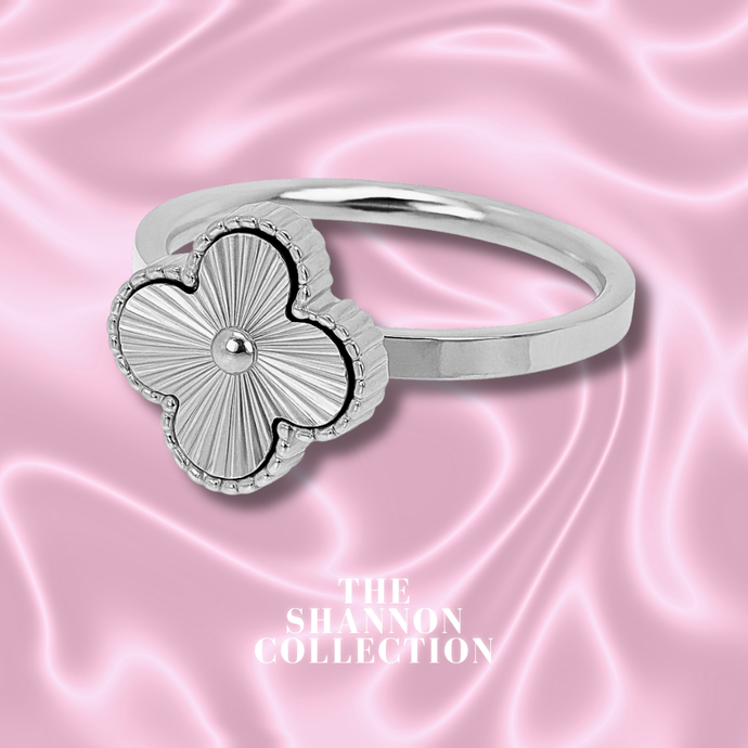 'PREMIUM CLOVER’ STAINLESS STEEL RING