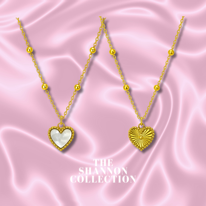 ‘LET ME LOVE YOU' REVERSIBLE 18K GOLD PLATED STAINLESS STEEL NECKLACE