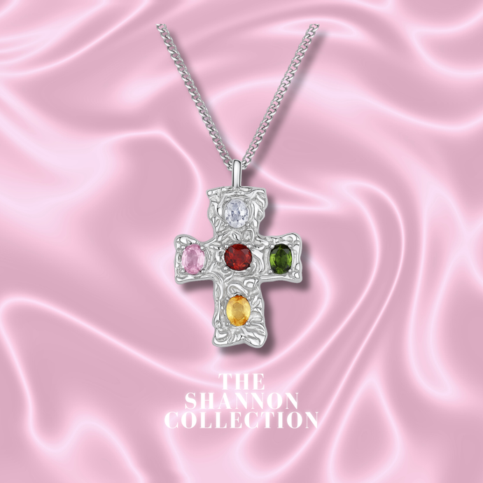 ‘VIVE CROSS' STAINLESS STEEL NECKLACE