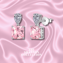 Load image into Gallery viewer, PINK &#39;PURE RADIANCE’ STERLING SILVER EARRINGS
