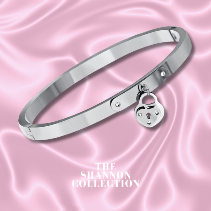 'HEART KEEPER’ STAINLESS STEEL BANGLE