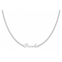 Load image into Gallery viewer, ‘SIGNATURE TENNIS CHAIN’ NAME NECKLACE
