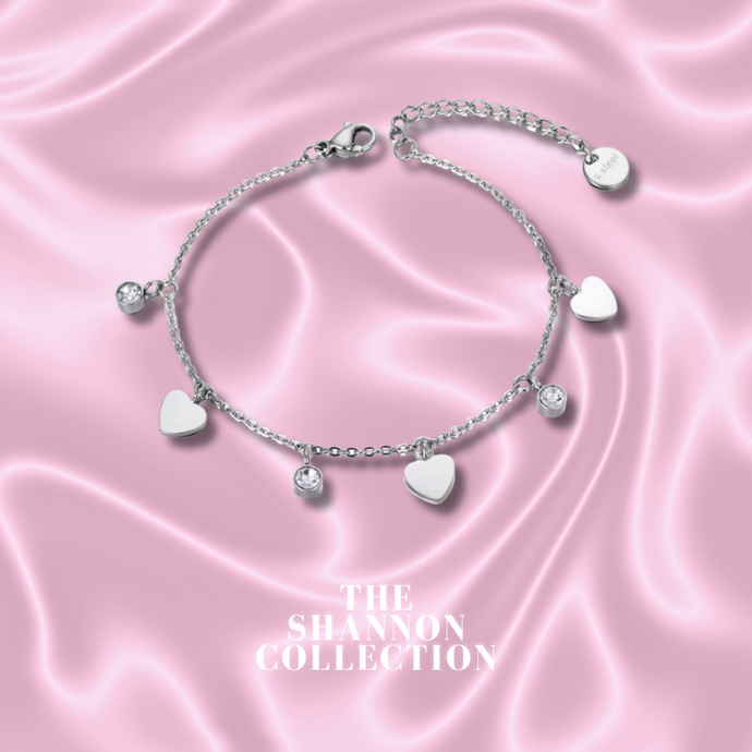 ‘MINI HEARTS’ STAINLESS STEEL BRACELET