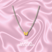 Load image into Gallery viewer, ‘ICY BUTTERFLY’ 18K GOLD PLATED STAINLESS STEEL NECKLACE
