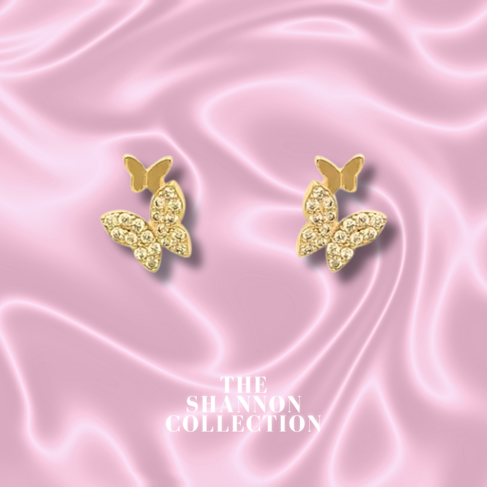 ‘MARIPOSA’ 18K GOLD PLATED STERLING SILVER EARRINGS