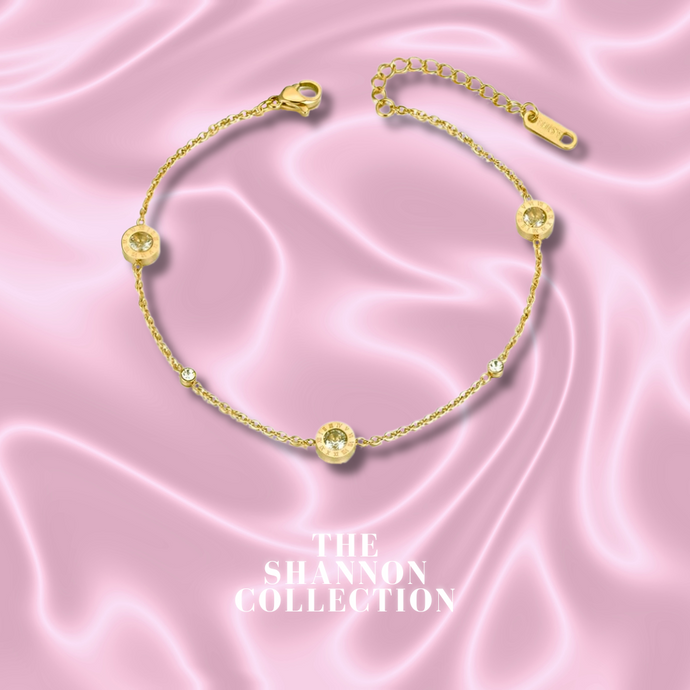 ‘TIMELESS’ 18K GOLD PLATED STAINLESS STEEL BRACELET