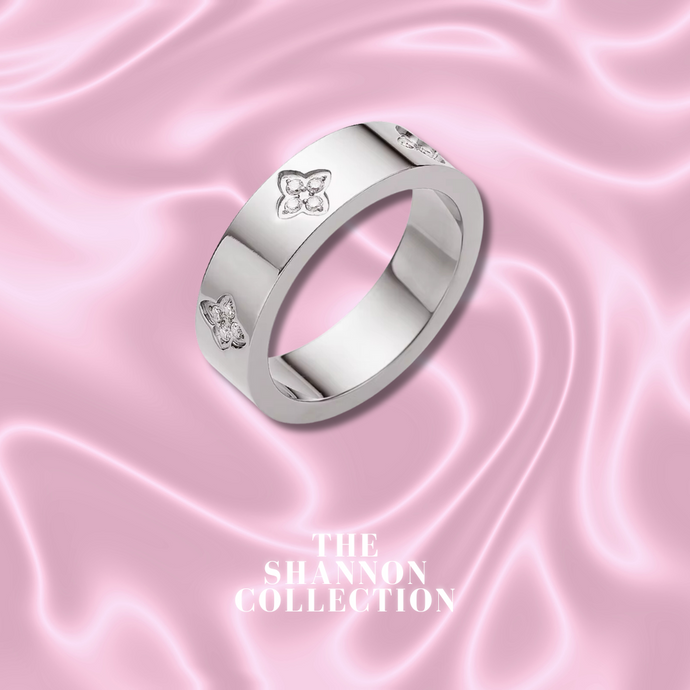 ‘MULTI DAINTY CLOVER’ STAINLESS STEEL RING