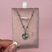 Load image into Gallery viewer, ‘LET ME LOVE YOU&#39; REVERSIBLE STAINLESS STEEL NECKLACE
