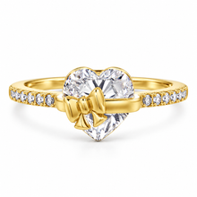 Load image into Gallery viewer, 'RIBBON OF LOVE' 18K GOLD PLATED STERLING SILVER RING
