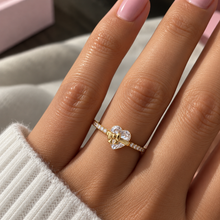 Load image into Gallery viewer, 'RIBBON OF LOVE' 18K GOLD PLATED STERLING SILVER RING
