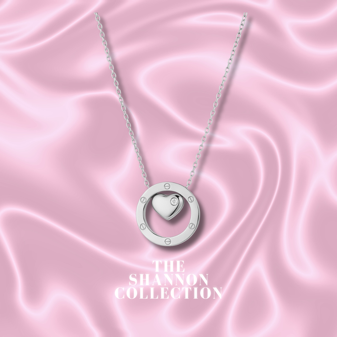'CAPTURED HEART’ STAINLESS STEEL NECKLACE