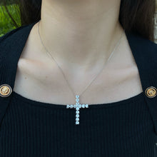 Load image into Gallery viewer, &#39;ELOISE’ STERLING SILVER CROSS NECKLACE
