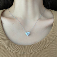 Load image into Gallery viewer, &#39;HEART HALO&#39; STERLING SILVER NECKLACE
