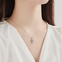 Load image into Gallery viewer, &#39;MIA&#39; STERLING SILVER CROSS NECKLACE
