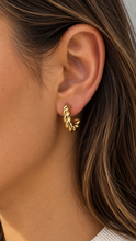 Load image into Gallery viewer, ‘CHUNKY TWIST' 18K GOLD PLATED STAINLESS STEEL EARRINGS
