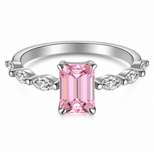 Load image into Gallery viewer, PINK ‘DAYDREAMER’ STERLING SILVER RING
