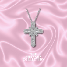 Load image into Gallery viewer, &#39;ANASTASIA’ STERLING SILVER CROSS NECKLACE
