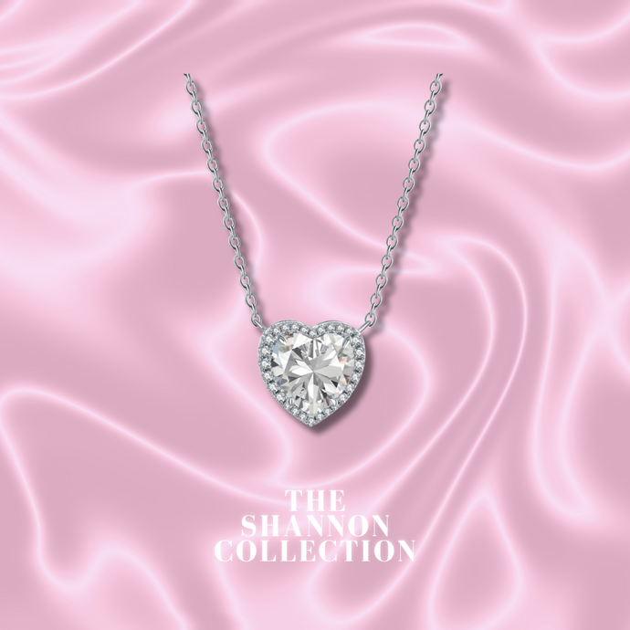 'HEART HALO' STERLING SILVER NECKLACE