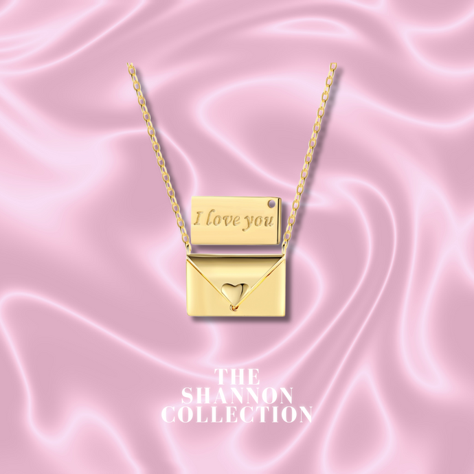 'I LOVE YOU’ 18K GOLD PLATED STERLING SILVER NECKLACE