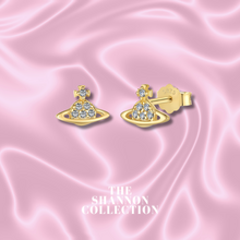 Load image into Gallery viewer, &#39;OLYMPIA’ 18K GOLD PLATED STERLING SILVER EARRINGS
