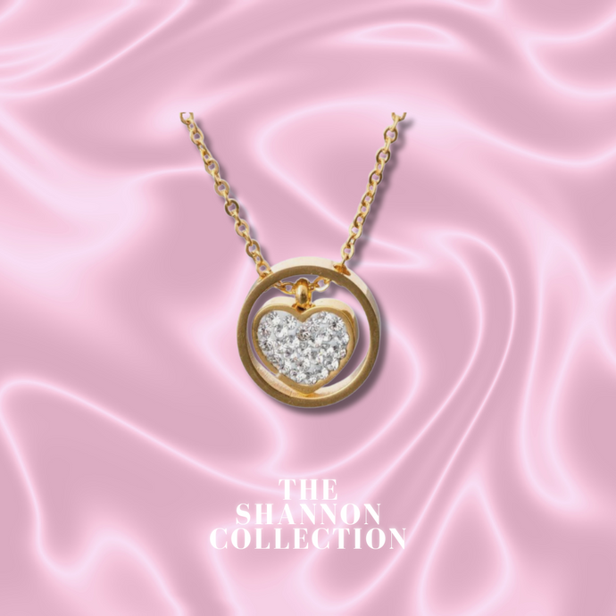 'WHOLE HEARTED' 18K GOLD PLATED STAINLESS STEEL NECKLACE