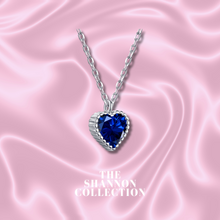 Load image into Gallery viewer, BLUE &#39;SWEET LOVE’ STERLING SILVER NECKLACE
