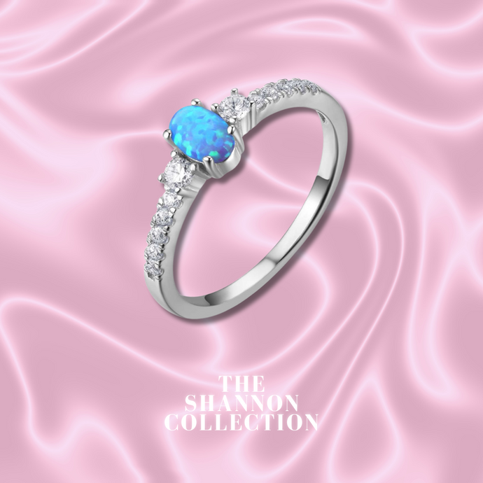 BLUE ‘ETERNAL OPAL’ STERLING SILVER RING