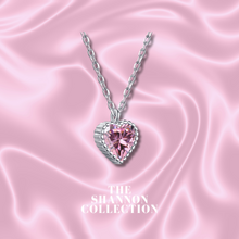 Load image into Gallery viewer, PINK &#39;SWEET LOVE’ STERLING SILVER NECKLACE
