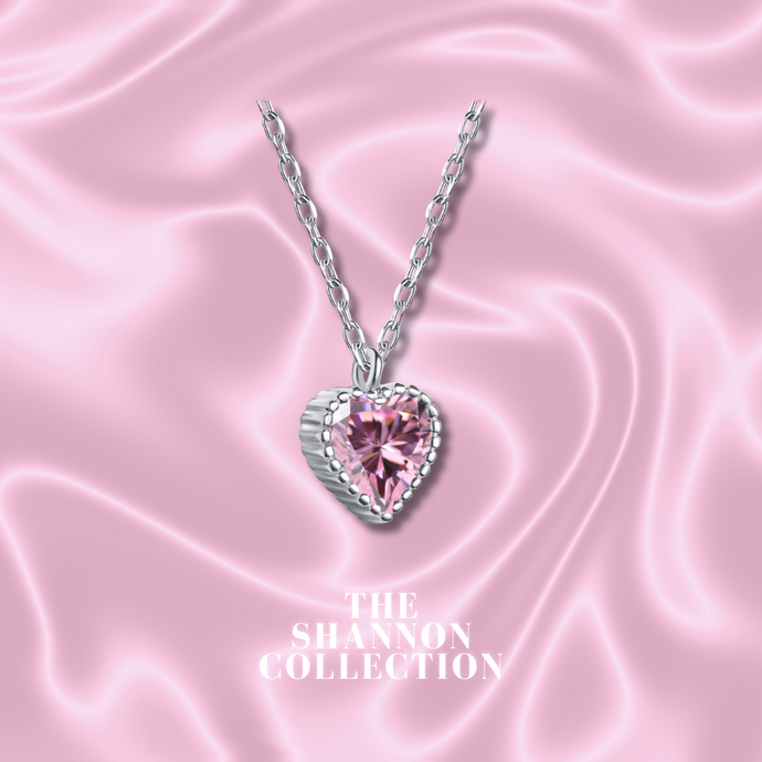 PINK 'SWEET LOVE’ STERLING SILVER NECKLACE