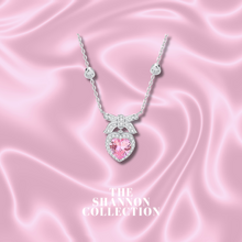 Load image into Gallery viewer, PINK ‘HEART REIGN’ STERLING SILVER NECKLACE
