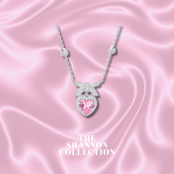 PINK ‘HEART REIGN’ STERLING SILVER NECKLACE