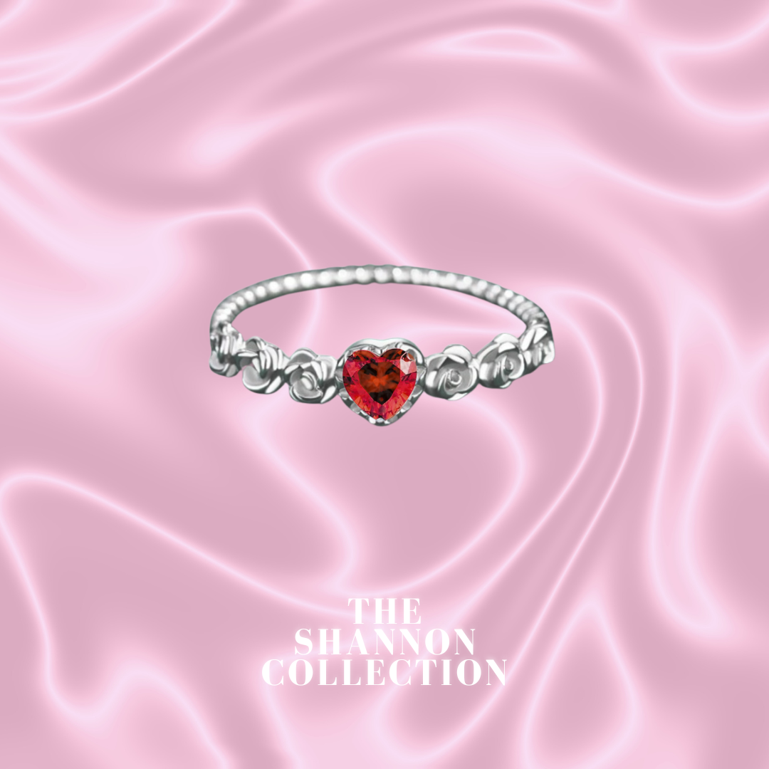 BEAUTY THE BEAST RED STERLING SILVER RING The Shannon Collection
