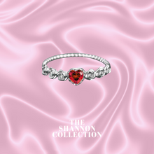 Load image into Gallery viewer, ‘BEAUTY &amp; THE BEAST’ RED STERLING SILVER RING
