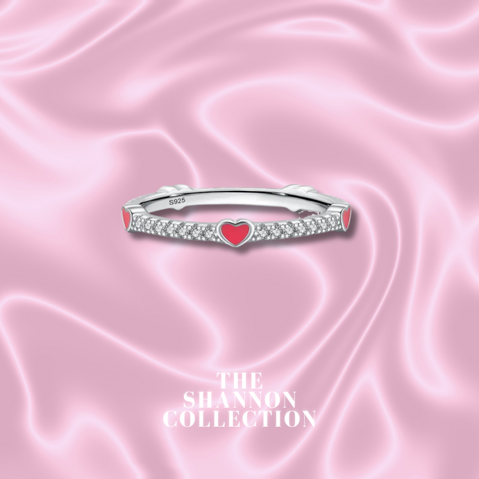 RED 'BE MINE’ STERLING SILVER RING