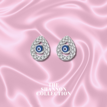 Load image into Gallery viewer, ‘EVIL EYE’ STERLING SILVER STUD EARRINGS
