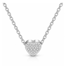 Load image into Gallery viewer, 'DIAMANTÉ HEART' STAINLESS STEEL NECKLACE
