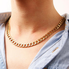 Load image into Gallery viewer, ‘THICK CUBAN CHAIN’ 18K GOLD PLATED STAINLESS STEEL NECKLACE
