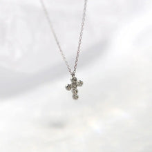 Load image into Gallery viewer, ‘ISABELLA’ STERLING SILVER CROSS NECKLACE
