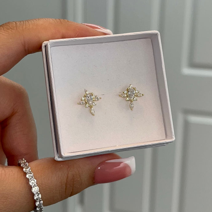 ‘DIVINE’ 18K GOLD PLATED STERLING SILVER EARRINGS