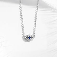 Load image into Gallery viewer, &#39;TURKISH EYE’ STERLING SILVER NECKLACE
