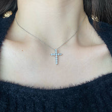 Load image into Gallery viewer, ‘BABY JOCELYN’ STERLING SILVER CROSS NECKLACE
