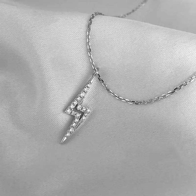 ‘MINI LIGHTNING’ STERLING SILVER NECKLACE