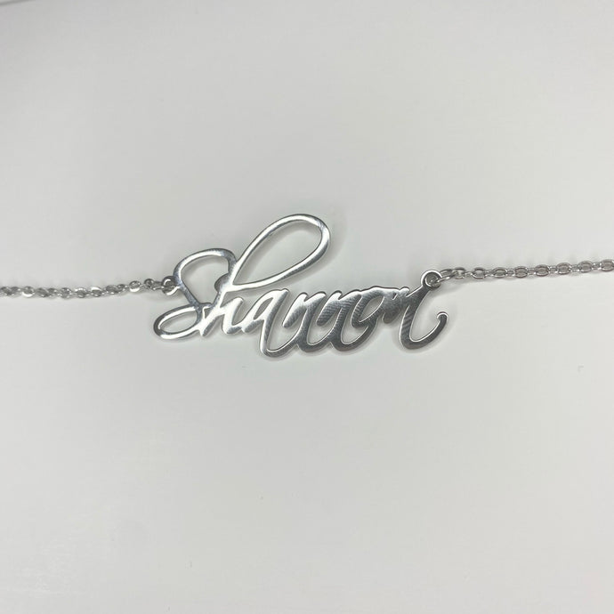 ‘CURLY’ NAME NECKLACE (Read Description)